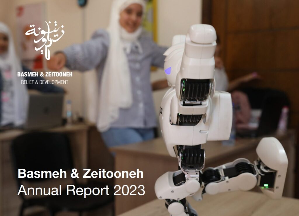 Basmeh & Zeitooneh, Relief & Development, Constructive society, refugee-led relief organization, communities, Peacebuilding, education, protection, food security and livelihood, and civil society enablement, annual report 2023